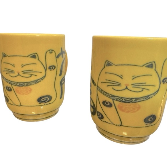 Yellow Made in Japan Ceramic Mugs - Picture 3 of 6